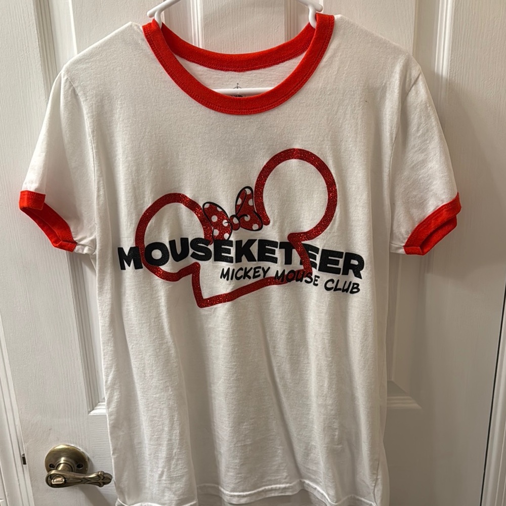Mouseketeer T-Shirt - White and Red